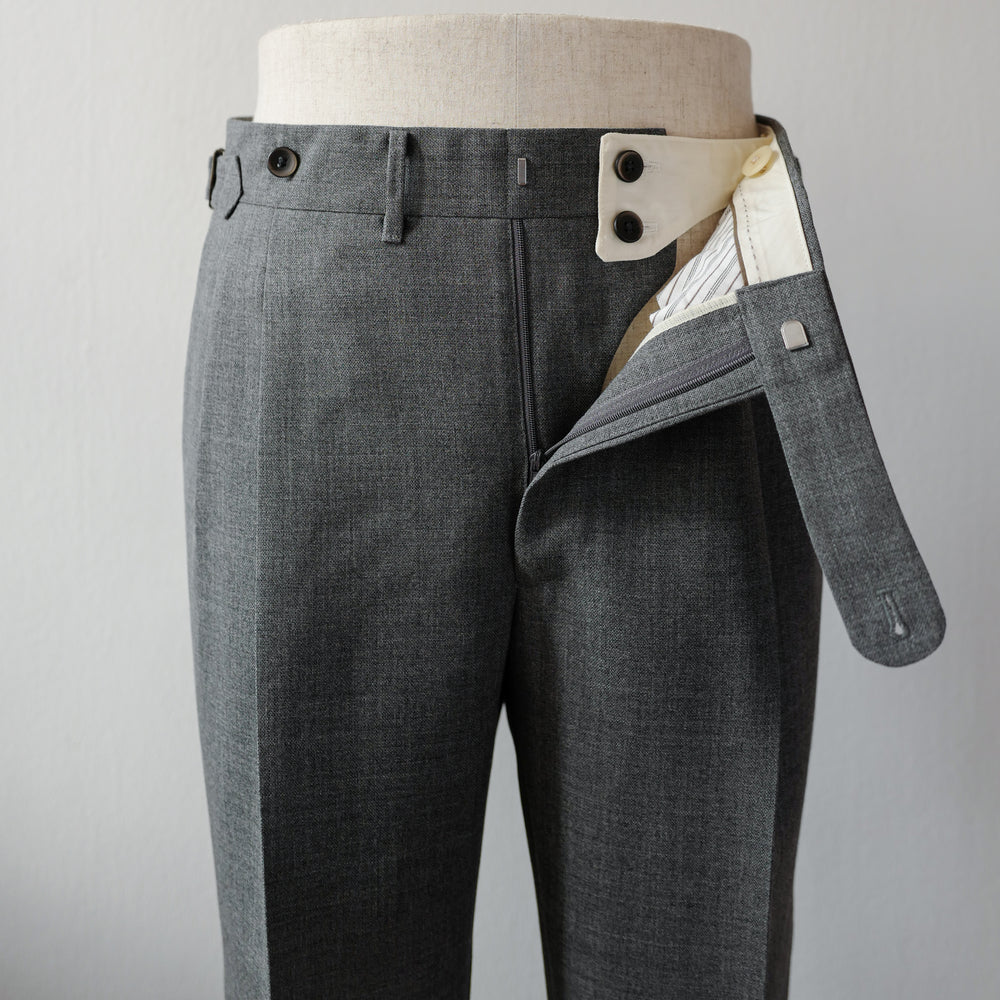 Grey 3-ply Fresco Trousers (New Classic)