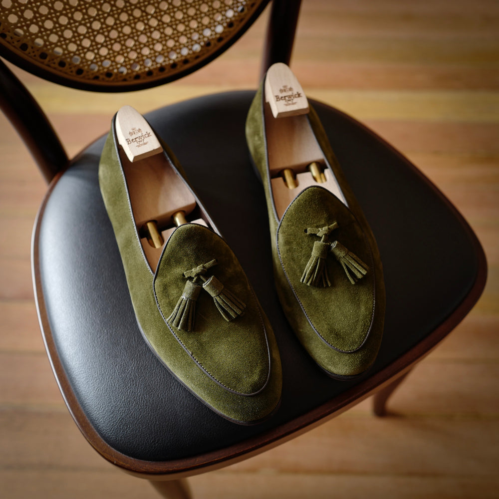 4951 Tassel Loafers in Florence Green