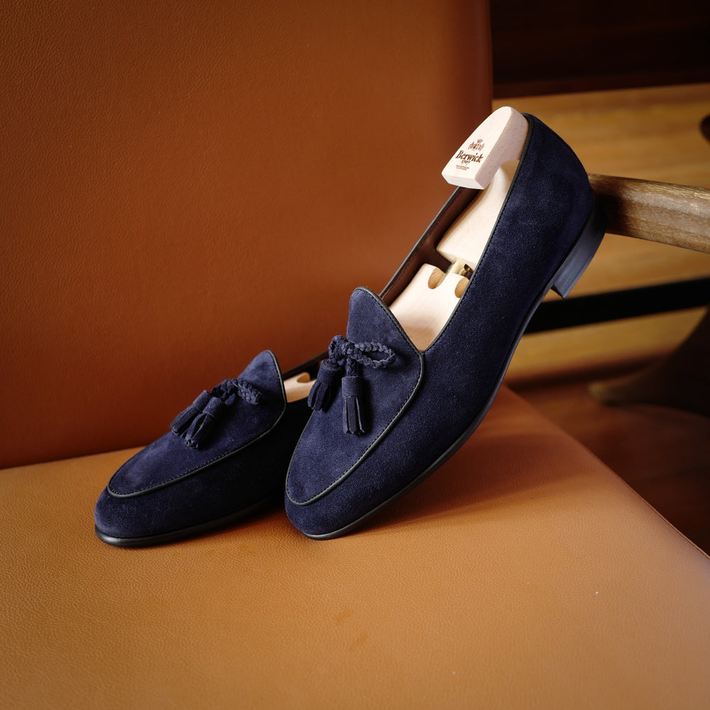 5154 Braided Tassel Loafers in Florence Navy