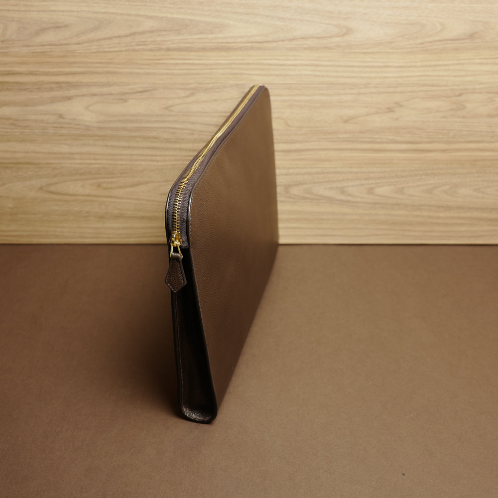 934 Document Case in Dark Brown Calf