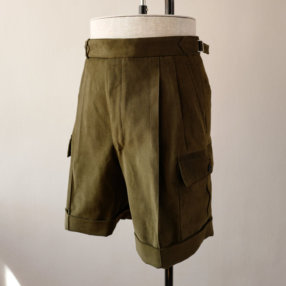 C1 Shorts in green cotton