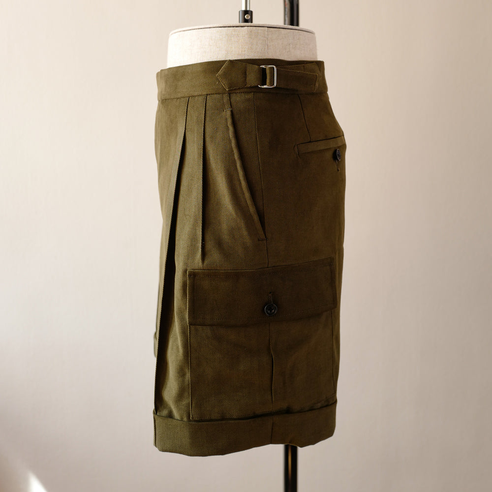 C1 Shorts in green cotton