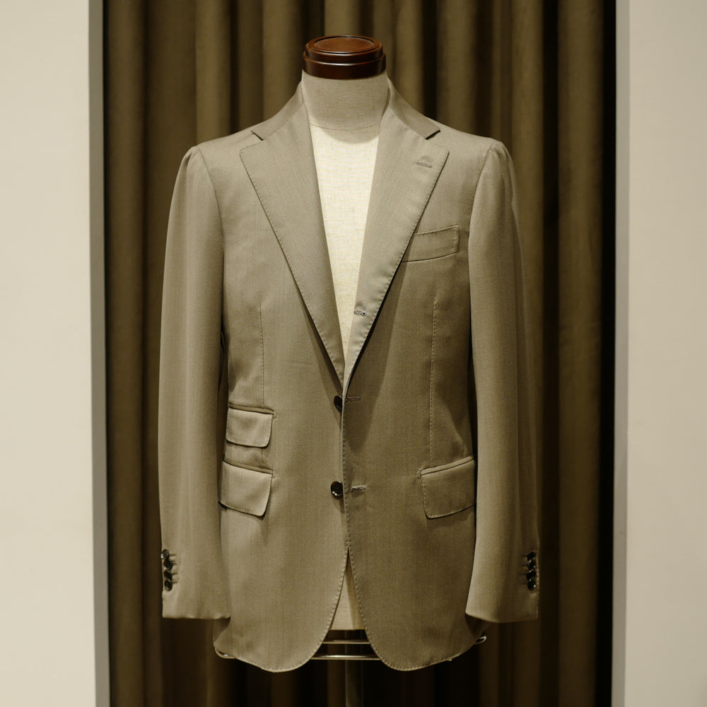 Beige Covert Cloth Suit