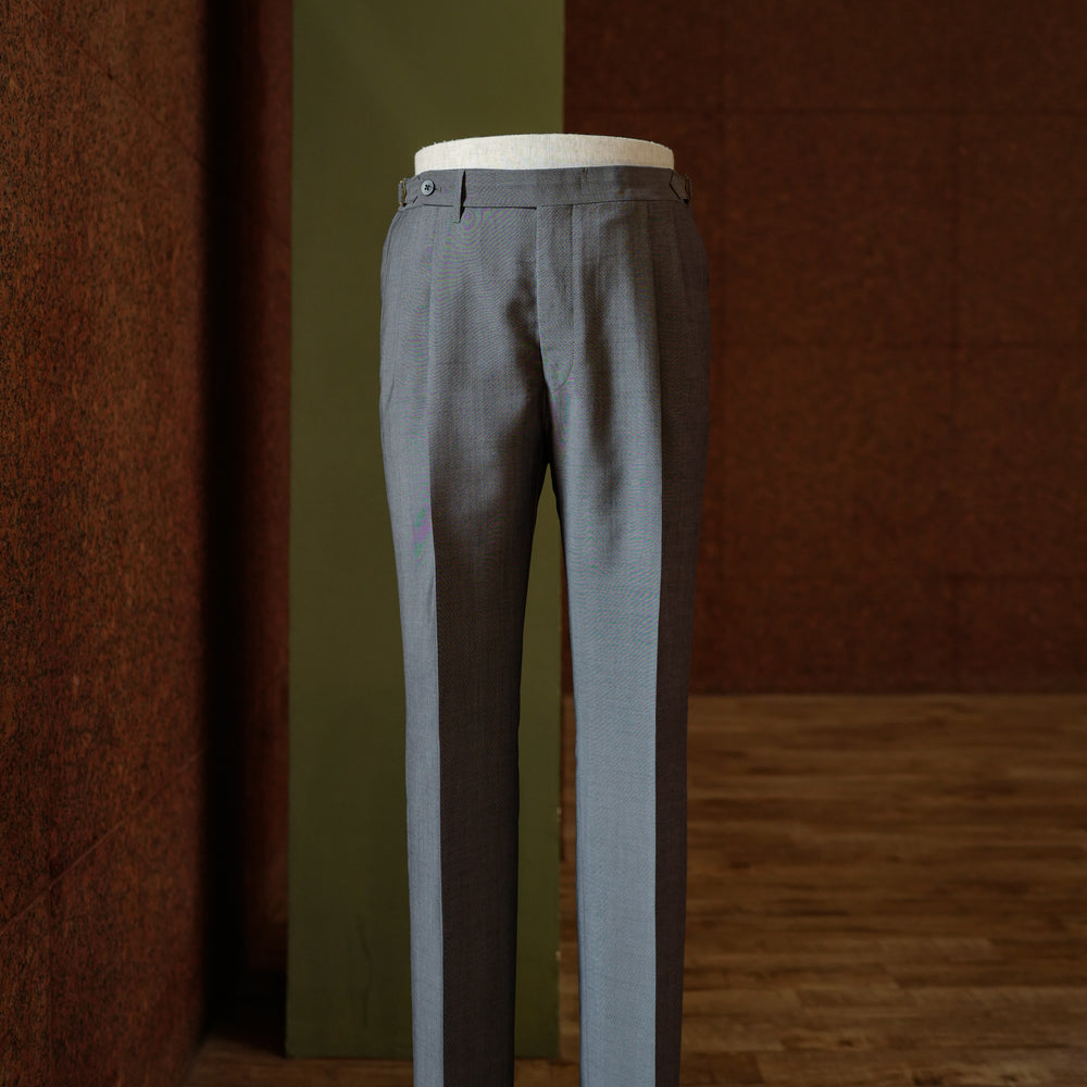 Grey Wool/Mohair Trousers