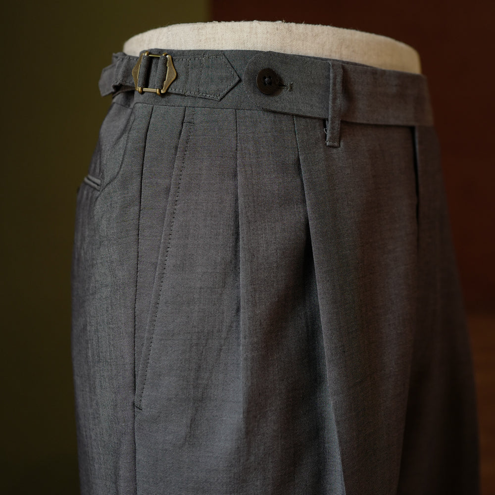 Grey Wool/Mohair Trousers