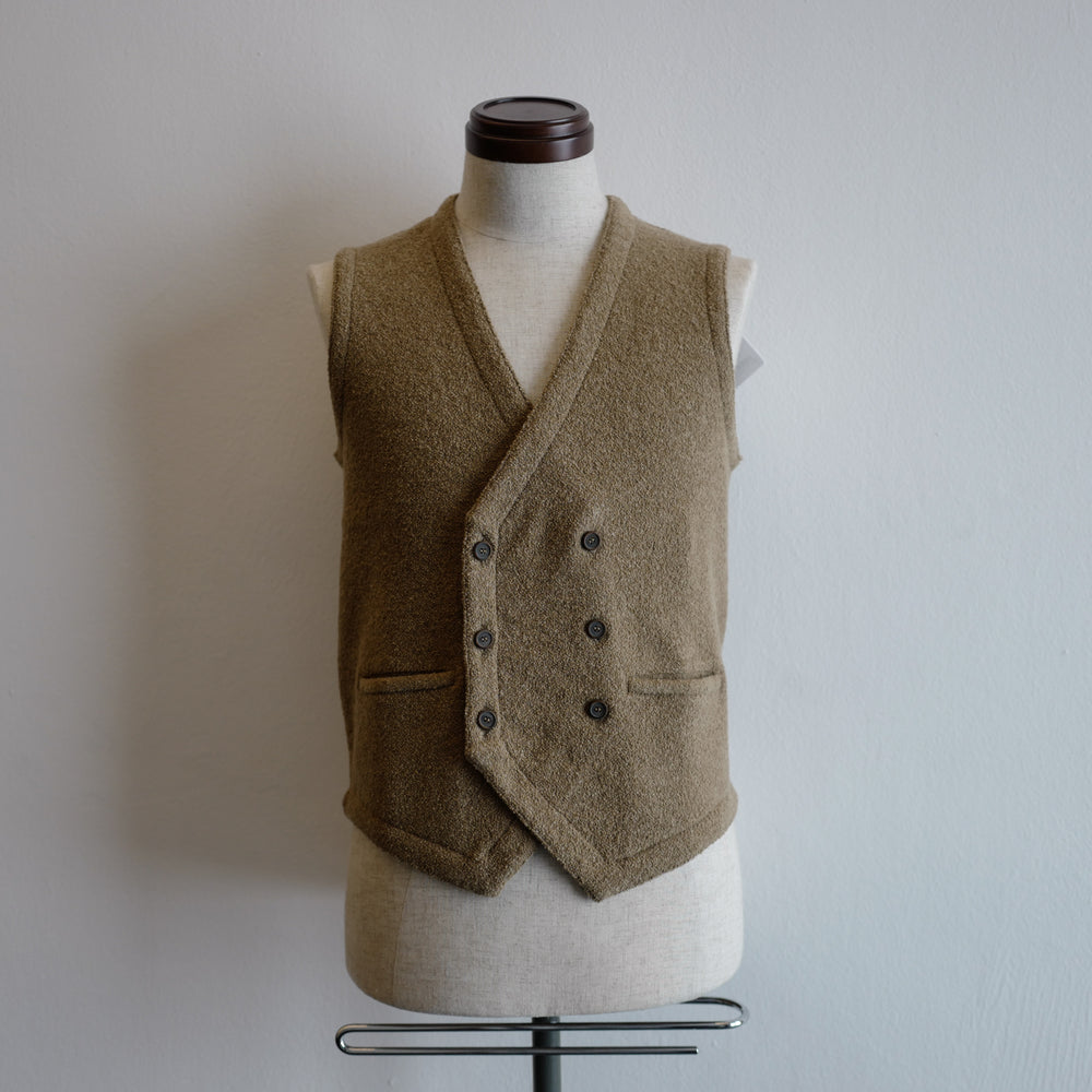 Light Brown Double-breasted Gilet