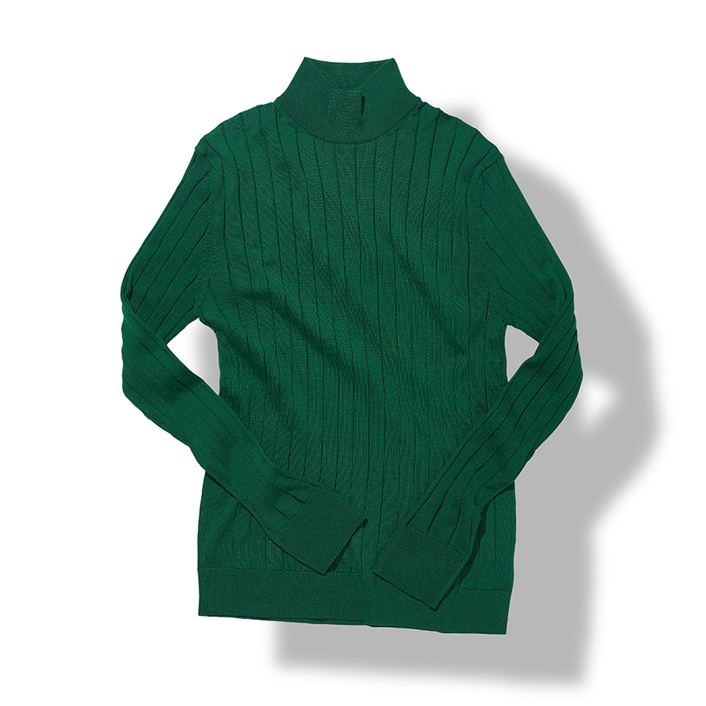 Mock Neck Sweater in Green