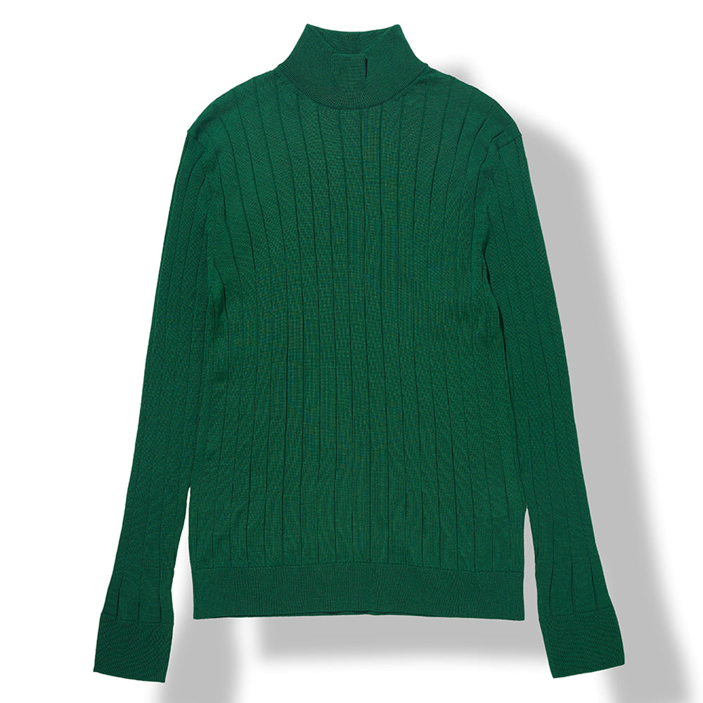 Mock Neck Sweater in Green