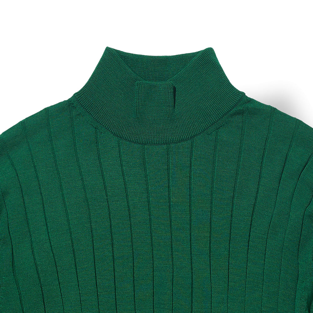 Mock Neck Sweater in Green