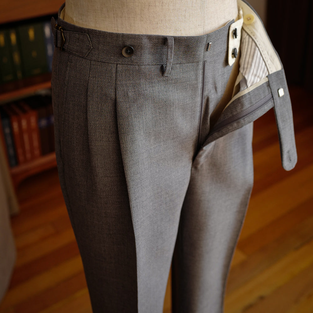 Light Grey Wool/Mohair Trousers (New Classic)