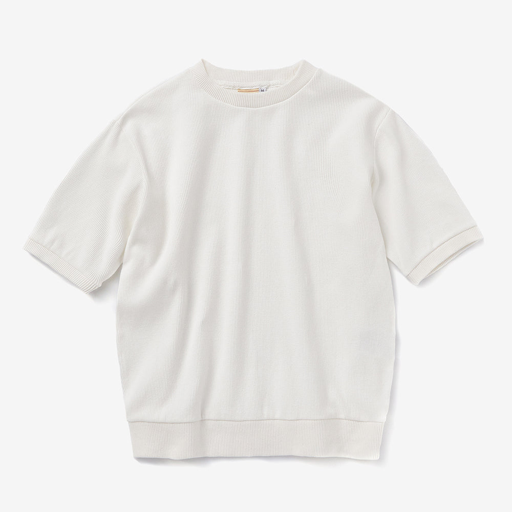 Waffle T-shirt in Ivory