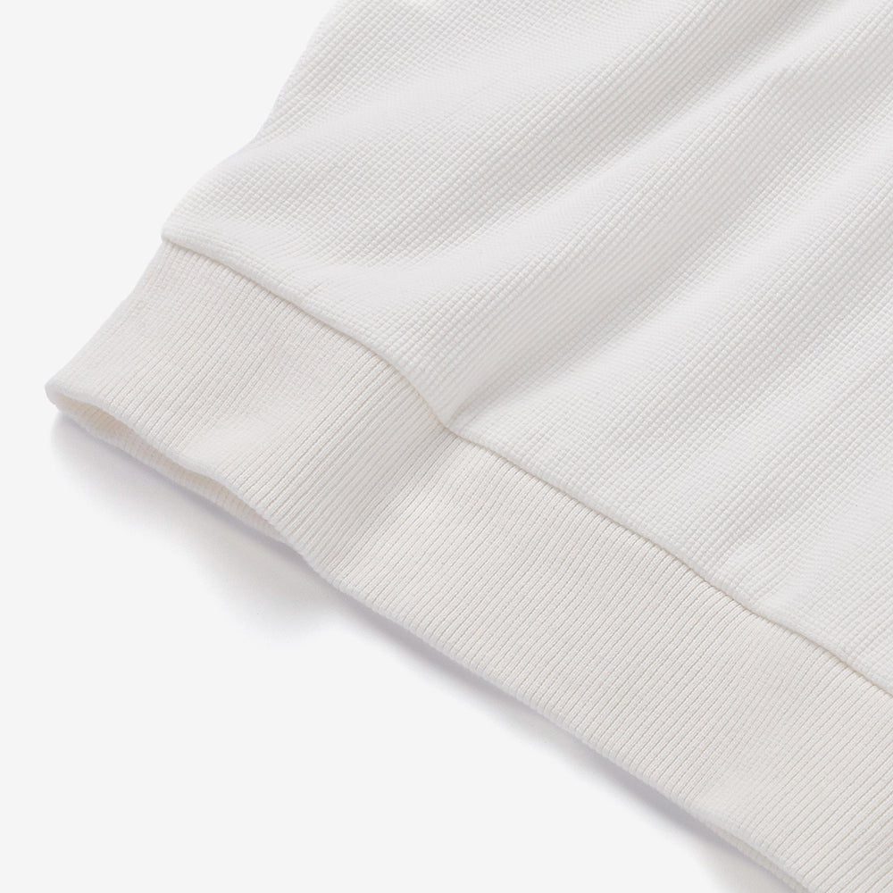 Waffle T-shirt in Ivory