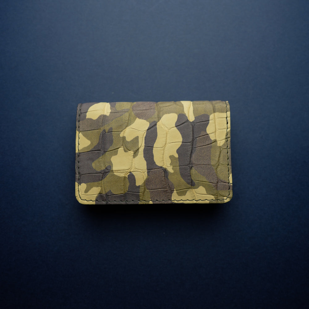 Camouflage Alligator Card Wallet