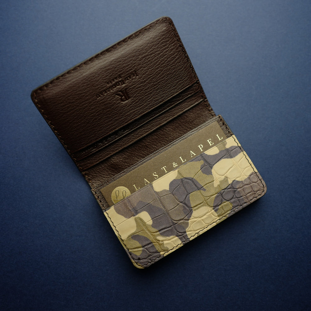 Camouflage Alligator Card Wallet