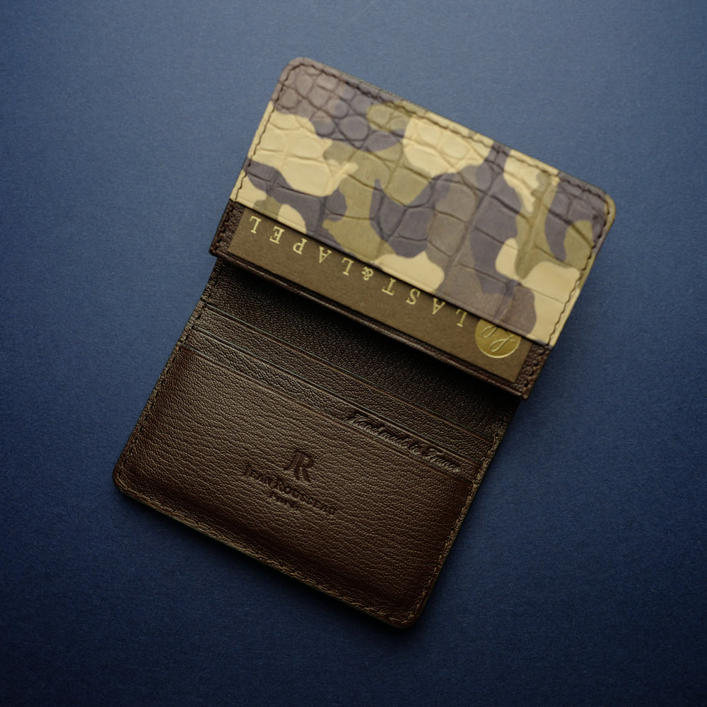 Camouflage Alligator Card Wallet