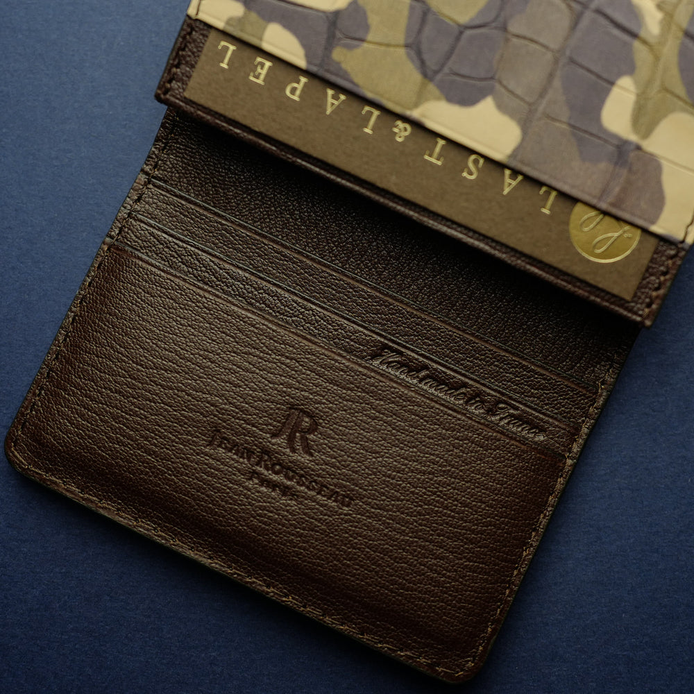 Camouflage Alligator Card Wallet