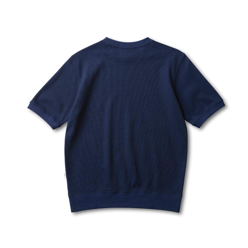 Waffle T-shirt in Navy