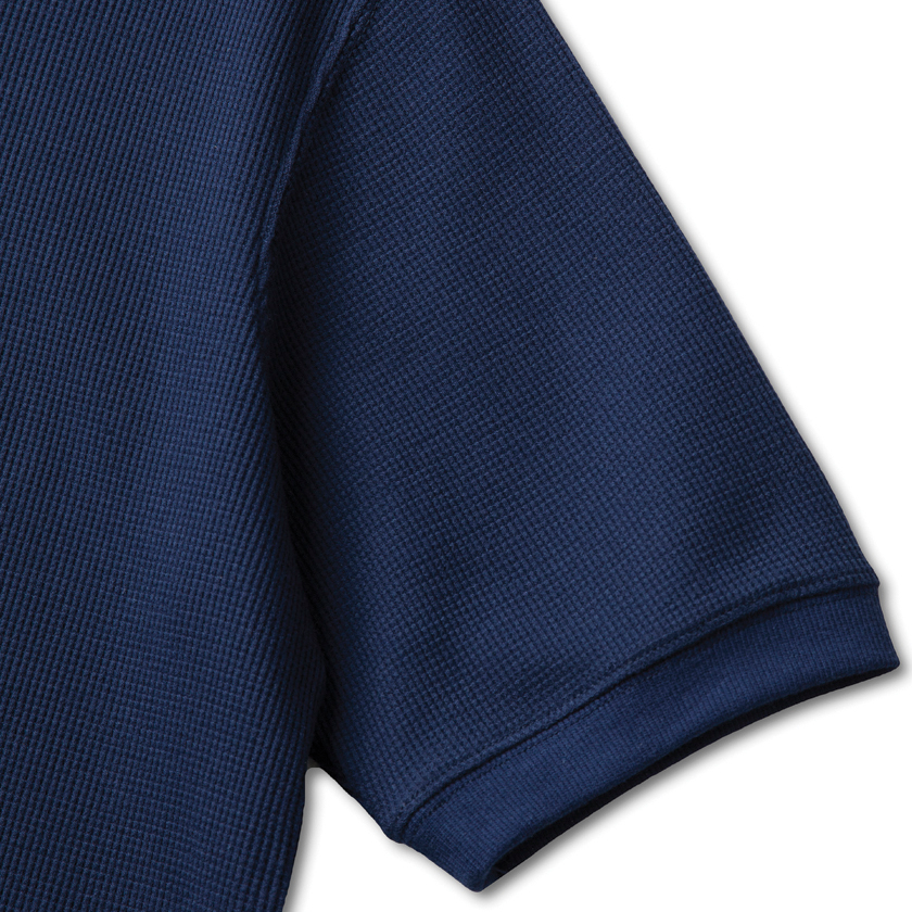 Waffle T-shirt in Navy
