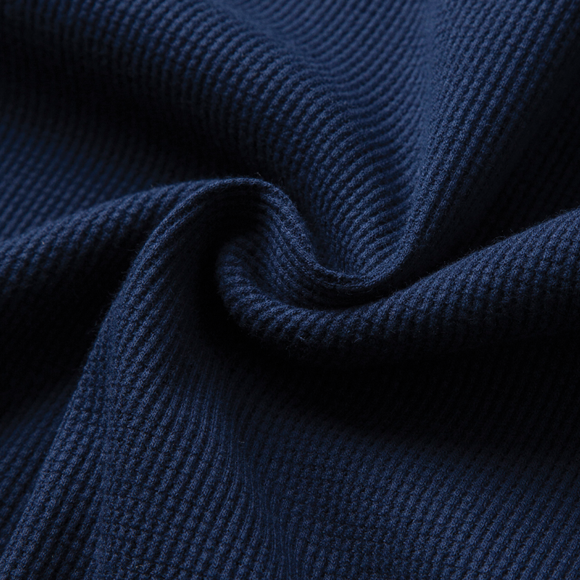 Waffle T-shirt in Navy
