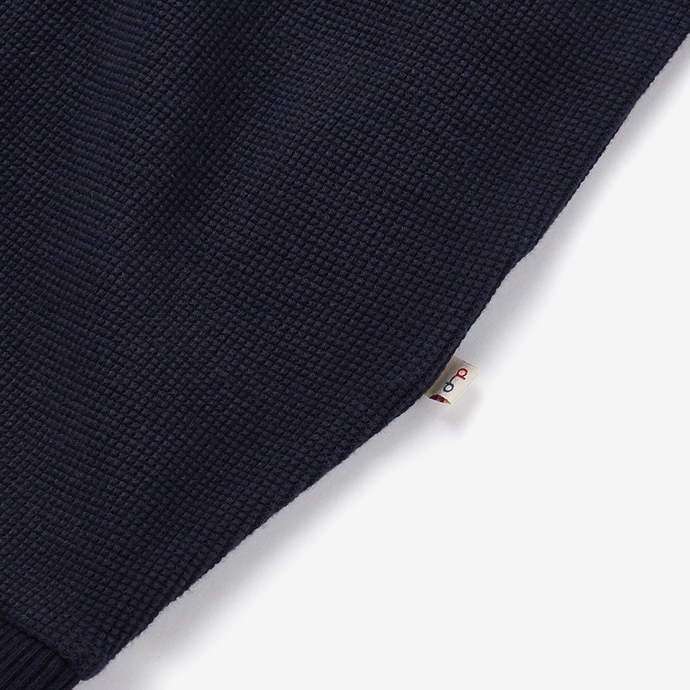 Waffle T-shirt in Navy