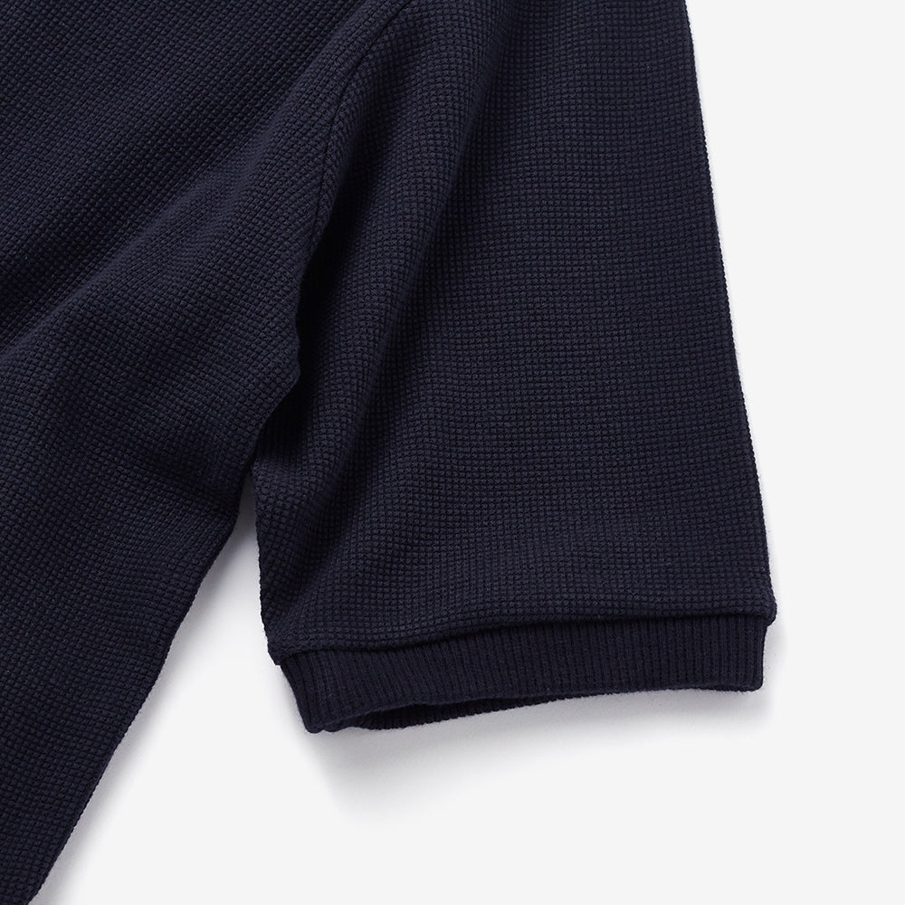 Waffle T-shirt in Navy