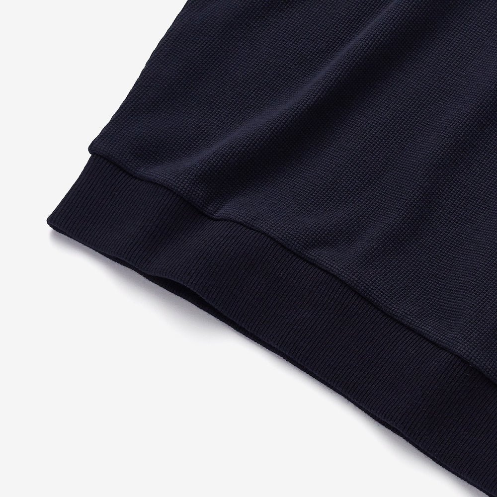 Waffle T-shirt in Navy