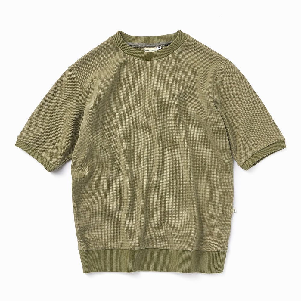 Waffle T-shirt in Olive