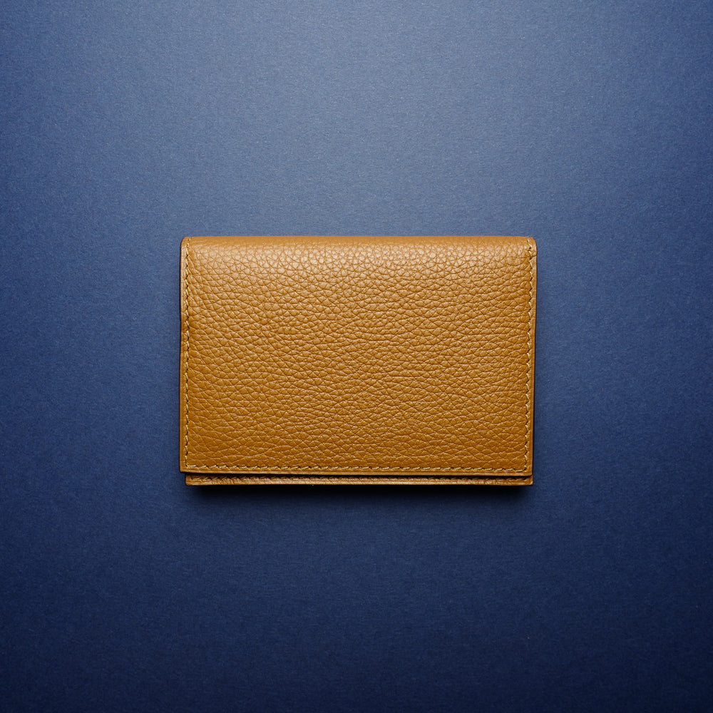 P1021 Card Case in Medium Brown Calf