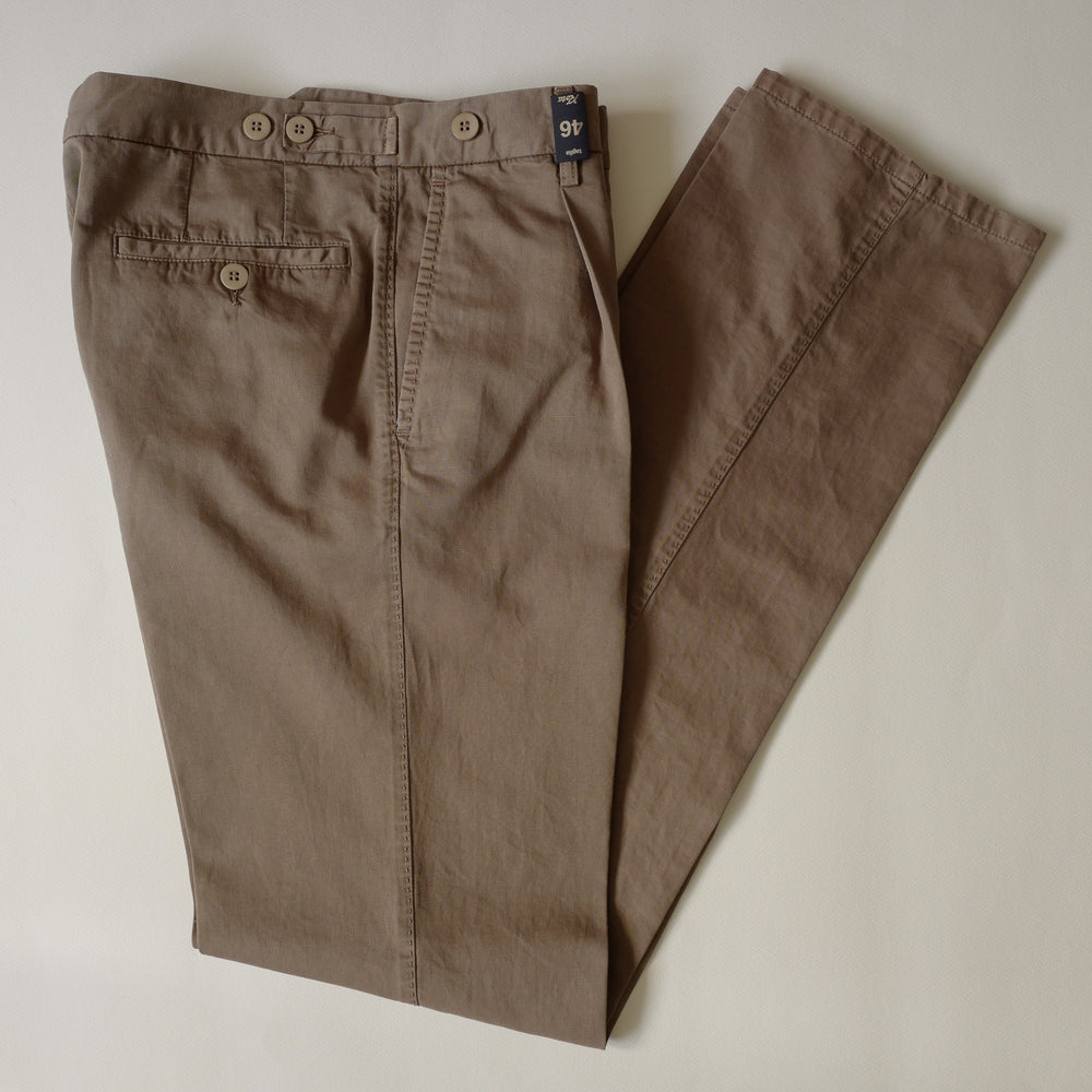 Light Brown Cotton/Linen Trousers