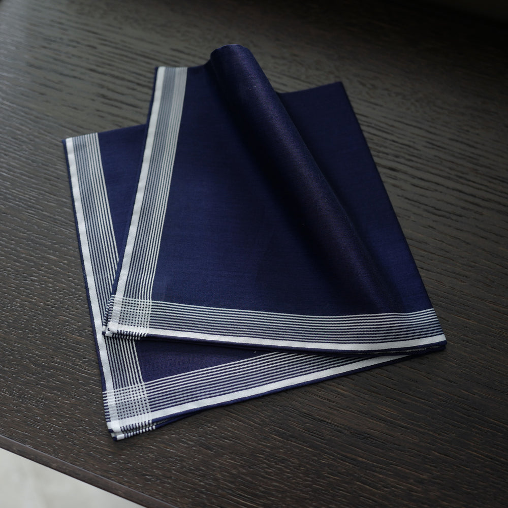 Philharmonie Pocket Square in Blue