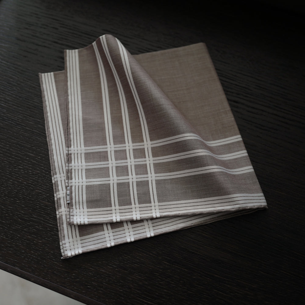 Rapsody Pocket Square in Brown