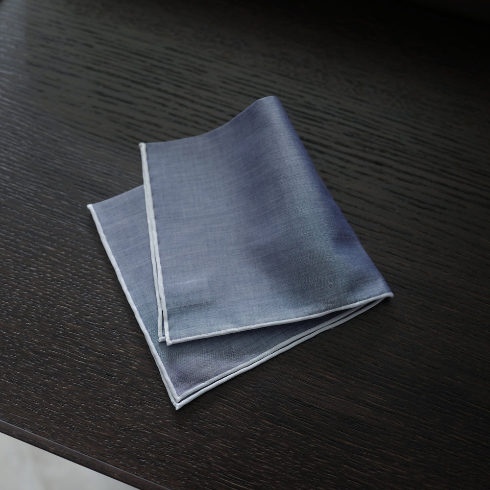 Pompeï Pocket Square in Navy