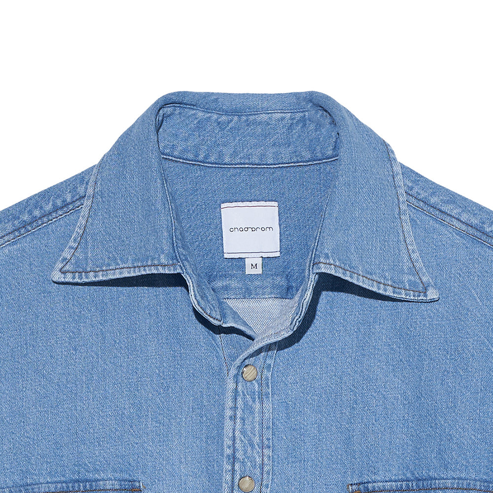 Denim Shirt in Light Blue
