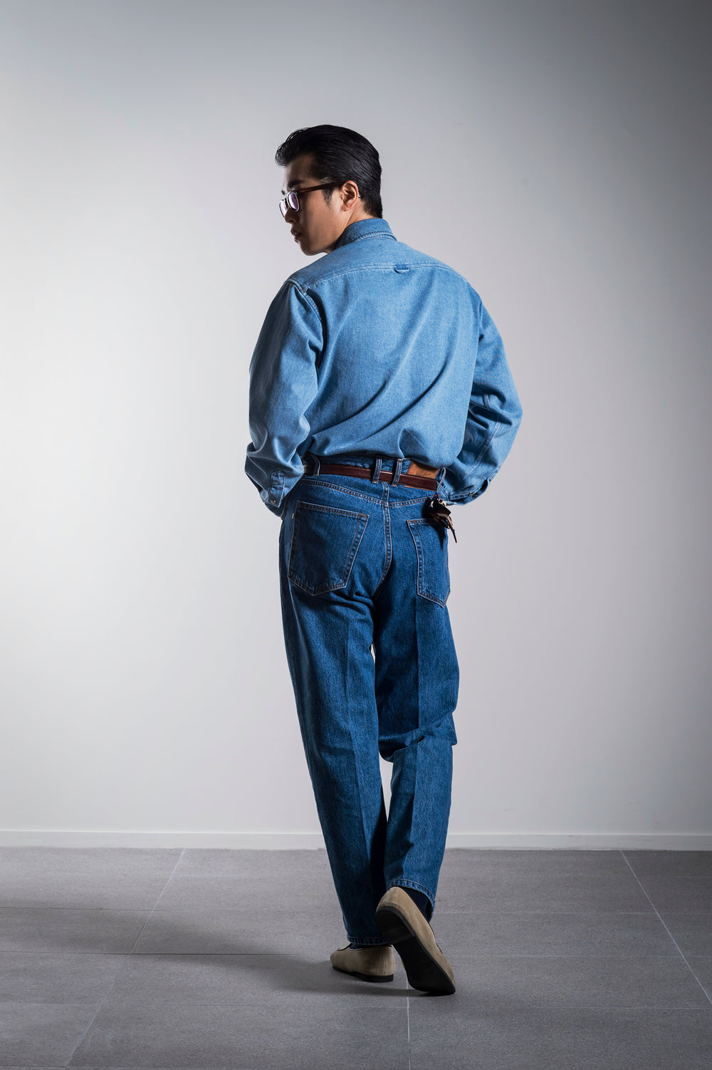 Denim Shirt in Light Blue