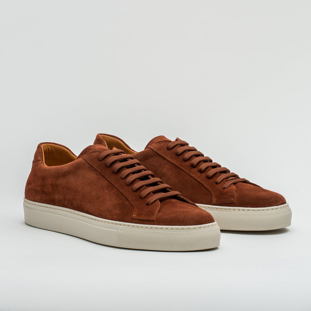 055 Mattone Suede Sneakers