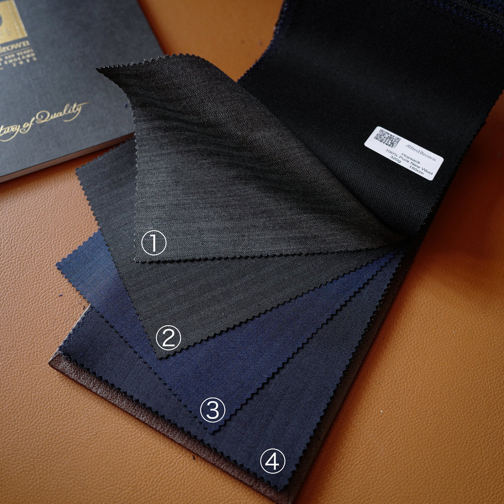MTO in Alfred Brown Herringbone Twill