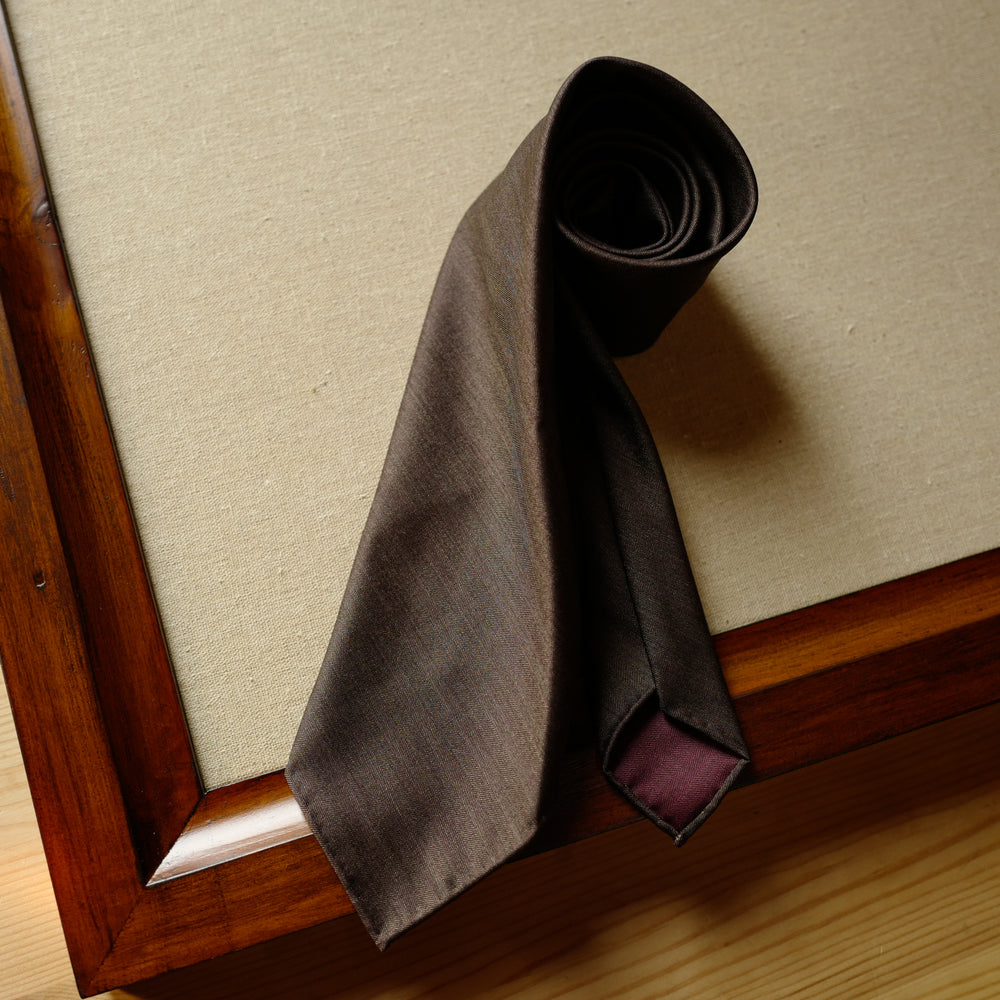 Copper Brown Solaro Wool/Silk Tie