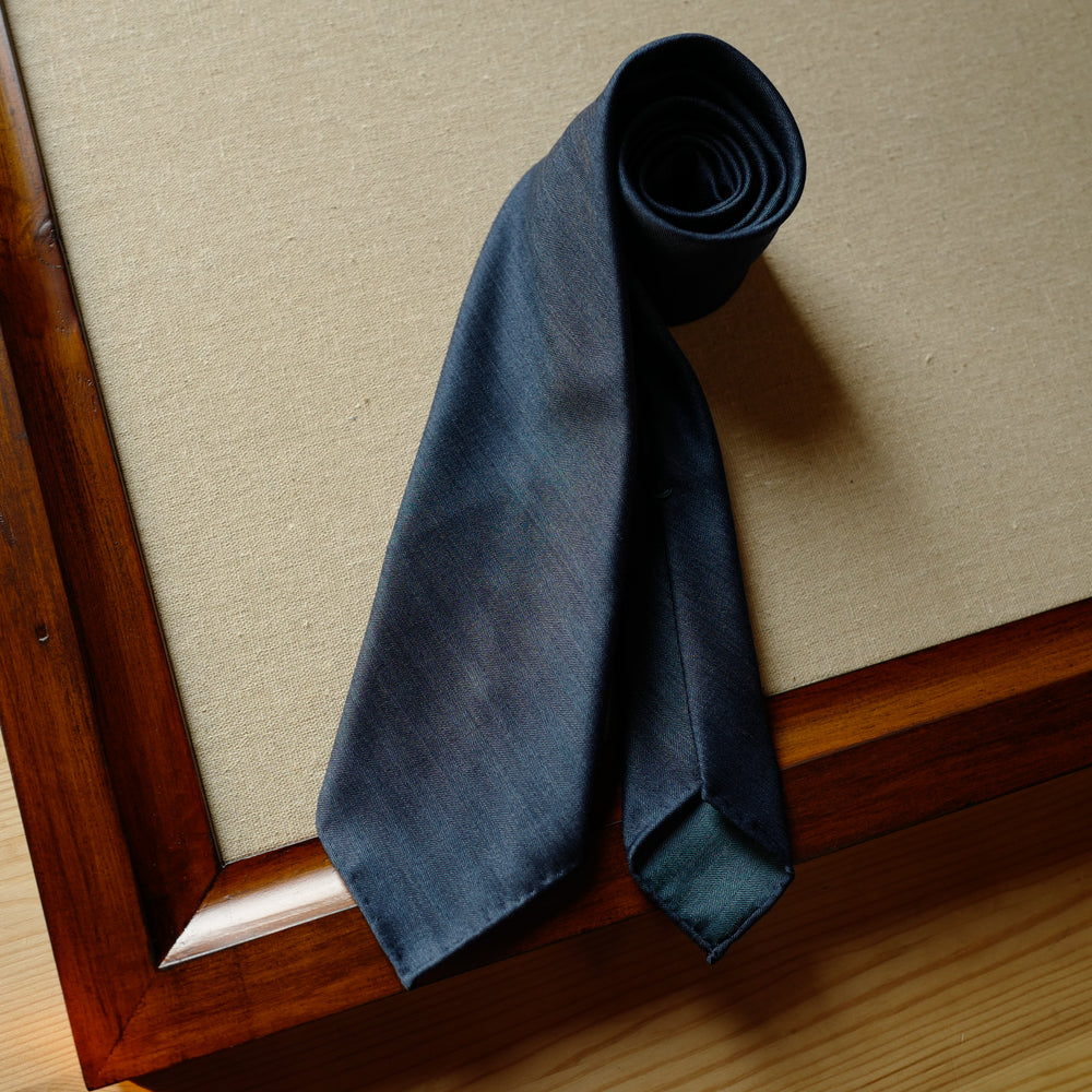 Denim Blue Solaro Wool/Silk Tie