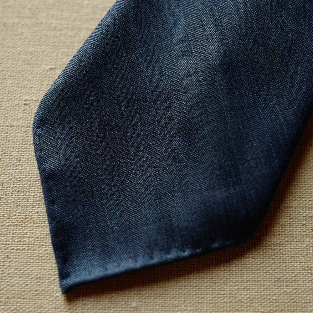 Denim Blue Solaro Wool/Silk Tie