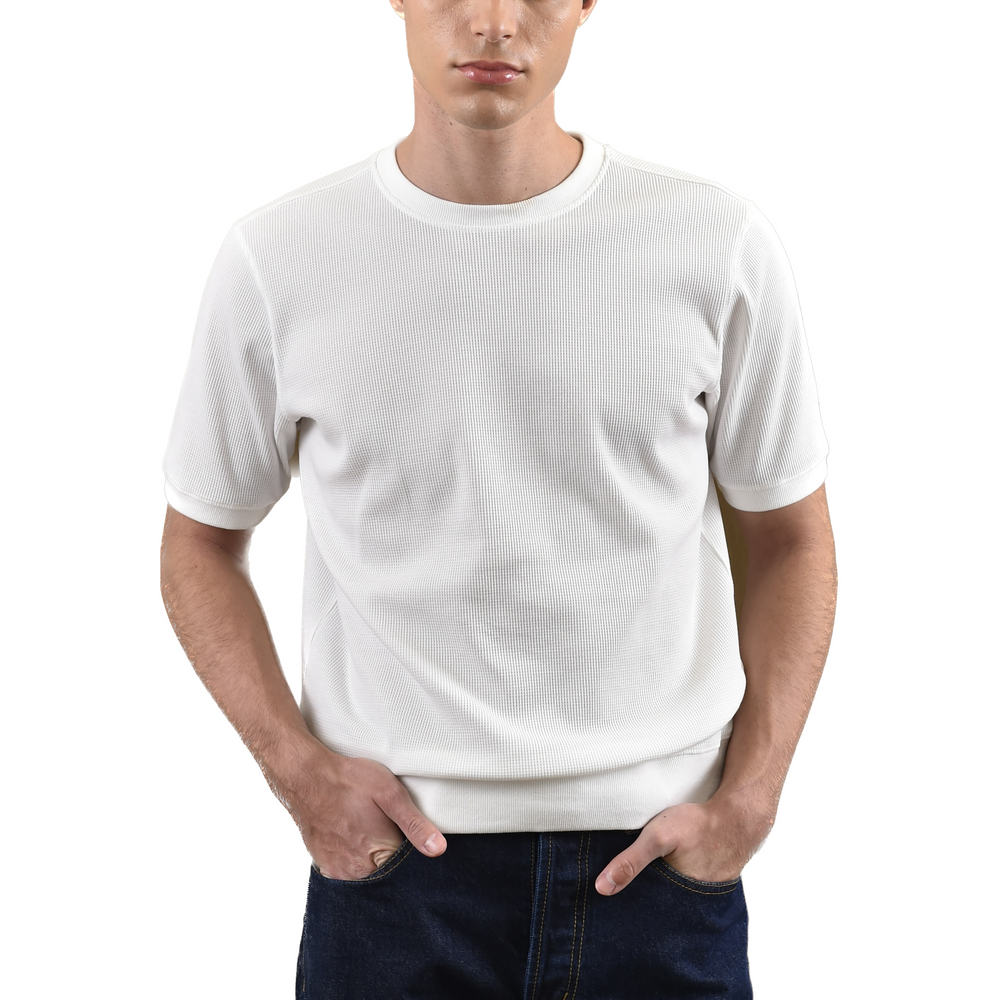 Waffle T-shirt in White