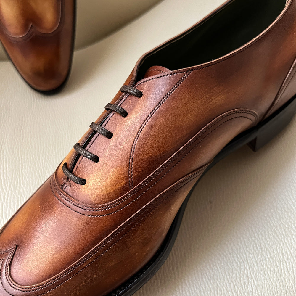 Borage in Antiqued Brown