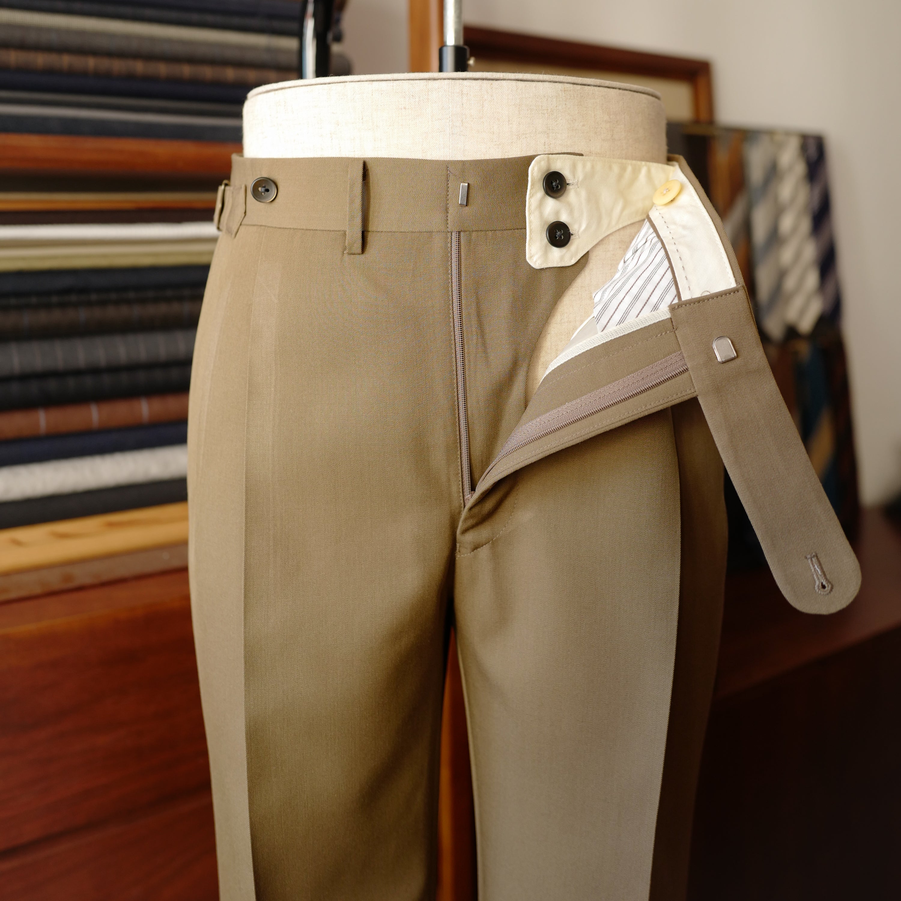 Black Gabardine Trousers