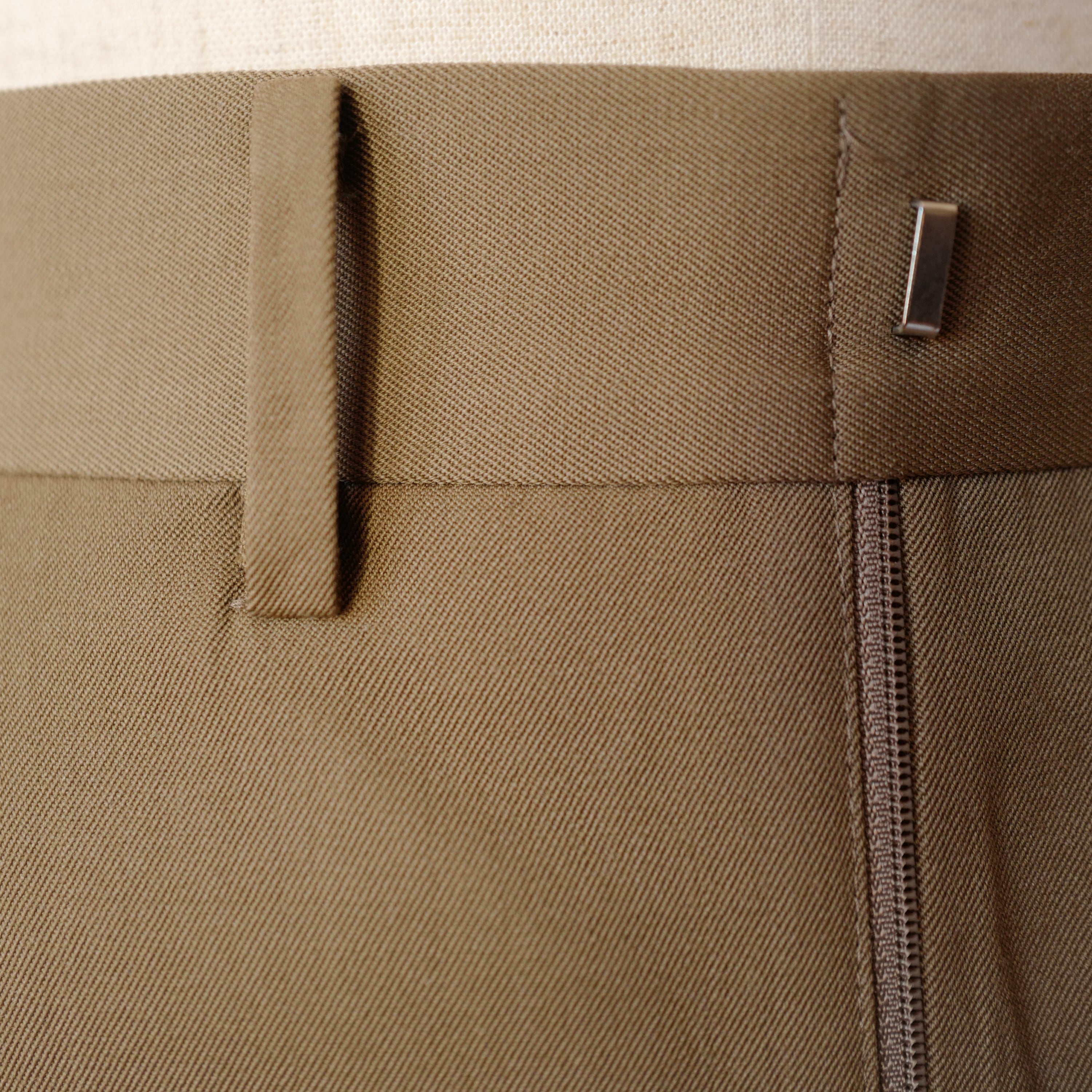 Black Nylon Gabardine Trousers