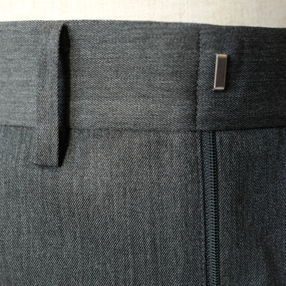Grey Gabardine Wool Trousers (New Classic)