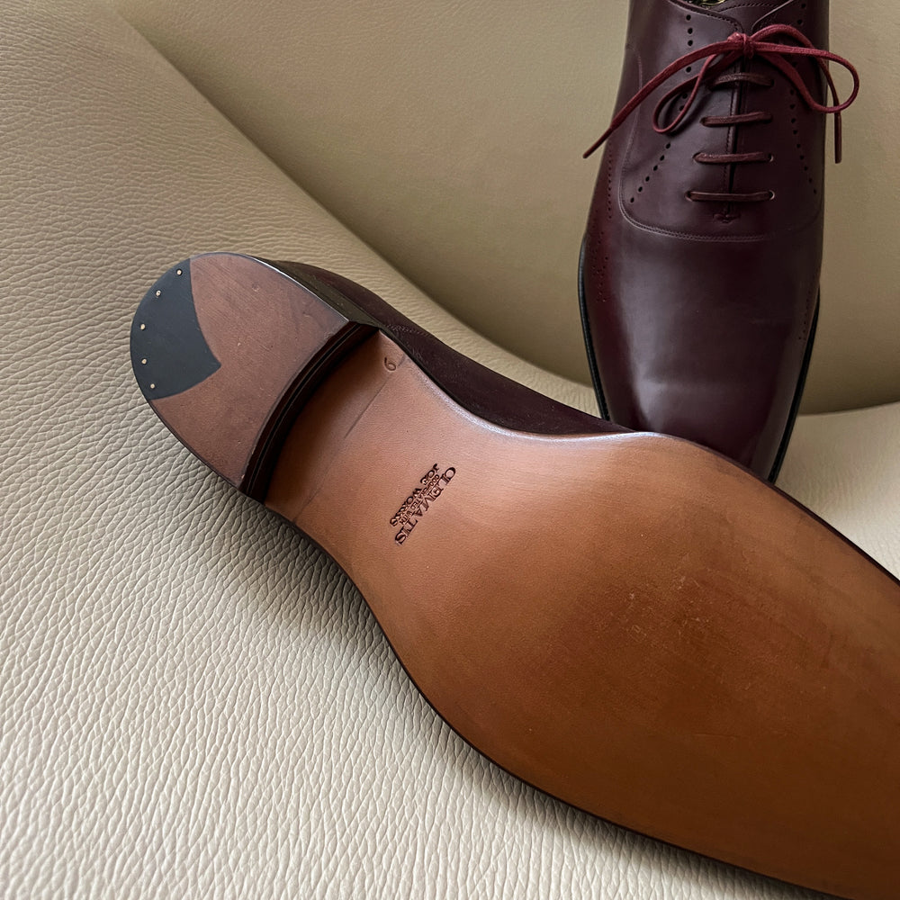 Hyssop in Burgundy French Calf