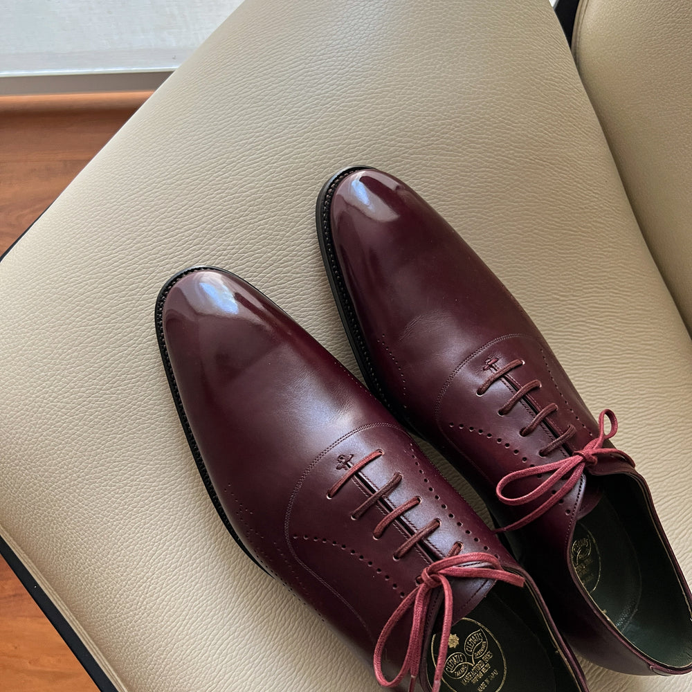 Hyssop in Burgundy French Calf