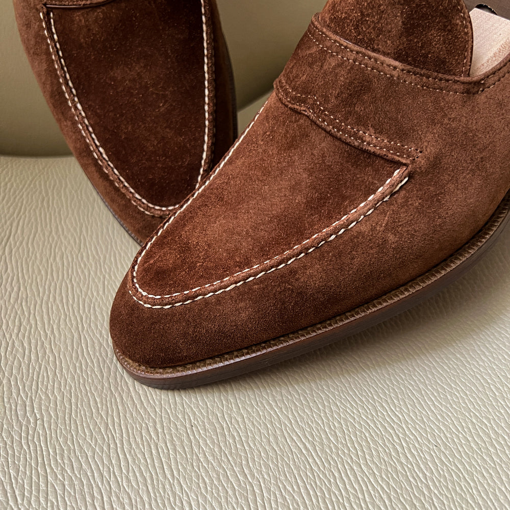 ZB040 in Brown Hunting Suede