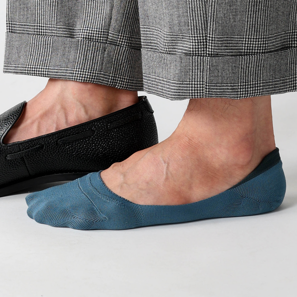 Smoke Blue no-show Cover Socks — Last & Lapel