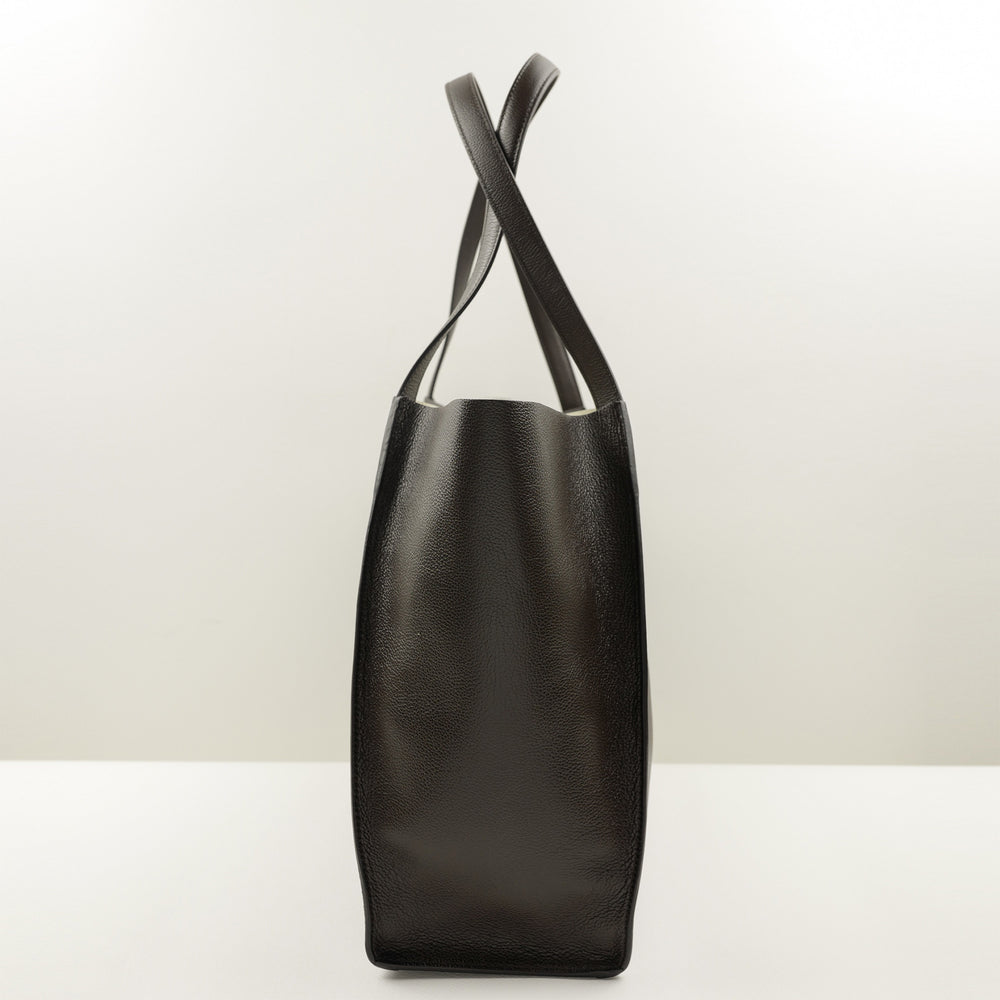 1147 Large Tote Bag in Dark Brown Calf