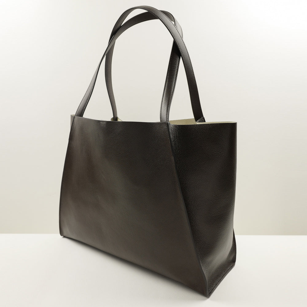 1147 Large Tote Bag in Dark Brown Calf